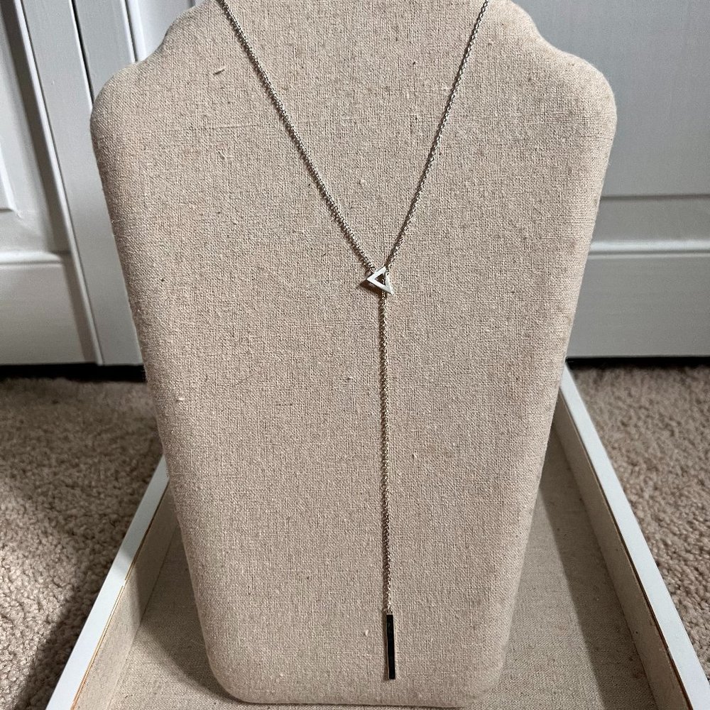 Stella and Dot Triangle Lariat Necklace